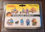Ho Scale Sitting & Waiting Figures - Woodland Scenics Accents #A1834. Fixed Price $16.00.