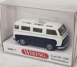 Wiking New Ho 1/87 Scale Ford Fk 1000 Panorama Bus White & Blue Finish. Fixed Price $31.99.