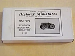 Fordson Industrial Tractor Ho 1/87 Jordan Prod Highway Miniatures #360-219 New. Fixed Price $10.50.