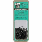 Scale Kadee #153-25 Bulk Whisker Metal Couplers Short Centerset (25) Pr. Fixed Price $62.21.