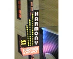 Miller Engineering Ho/n Scale Animated Sign Downtown Series #2 Left 67821L. Fixed Price $21.96.