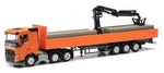 Ho Scale Trucks - 316088 Volvo Fh Fd 2020 Flatbed Semitrailer, Orange. Fixed Price $54.31.