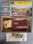 Vintage 1961 Revell Ho Building-weekly Herald Model Kit #T-9038:249 New. Fixed Price $34.99.