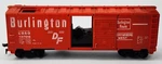 Ho Scale Burlington Df Route Cb&q 19720 Freight Train Box Car Electric Unloader. Fixed Price $10.95.