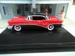 Oxford 1955 Buick Century Black And Red 1/87 Ho Diecast Car Gm. Fixed Price $15.95.