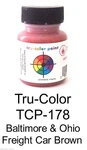 Tru-color TCP-178 B&o Baltimore Ohio Freight Car Brown Oz Paint Bottle. Fixed Price $8.49.