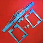 Cox Blue Calco Crane - 30 Ton Industrial Structure Hobby. Fixed Price $76.00.
