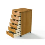Solid Wood Mobile Storage Drawer Cart Organizer Eco-friendly Durable Unit New. Fixed Price $91.02.