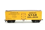 Life-like Ho Scale Armour's Star Ham And Bacon Reefer Car # 37160. Fixed Price $15.63.