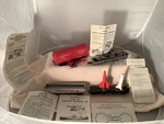Lionel Postwar Ho 0875 Seaboard Flat Car W/ Broken & Missing Pieces. Fixed Price $34.95.