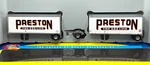 Ho Athearn 91049 Two 28' Wedge Trailers & Dolly Preston. Fixed Price $49.99.