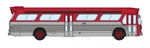 Rapido 573097 Scale New Look Suburban Bus - Unlettered Red/silver (with Workin. Fixed Price $32.99.