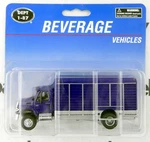 Ho Scale 7600 International 2-AXLE Beverage Truck Blue Boley #4513-22. Fixed Price $20.00.