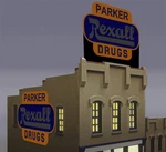 Miller Engineering 7581 Ho/o Animated Neon Billboards - Super Rexall. Fixed Price $57.94.