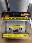 Ho 1/87 Woodland Scenics Autoscenes AS5527 Roger's Rag Top Convertible - Nib. Fixed Price $19.99.