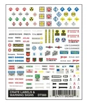 Woodland Scenics Crate Labels & Warning Signs Dry Transfer Decals DT560. Fixed Price $7.99.