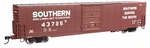 Walthers Mainline Southern #43725 60' Auto Parts Boxcar Single Door Green Light. Fixed Price $29.99.