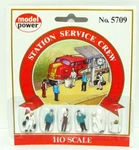 Model Power 5709 Station Service Crew Ho Scale Figures Nip Railroad. Fixed Price $11.95.