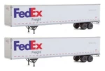 Ho 1:87 Walthers # 949-2452 53' Stoughton Trailers (2 Pcs.) Fedex. Fixed Price $39.95.