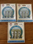 Nip Lot 3 - Model Power Ho Lighted Lamp Post Brass No. 595 Train Railroad. Fixed Price $20.00.