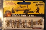 Woodland Scenics - Service Station Attendants (9 Pcs.) Ho Scale A1948. Fixed Price $25.00.