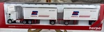 Herpa 6035 Ho Freightliner Bn America Coe Double Trailers Nip. Fixed Price $30.00.
