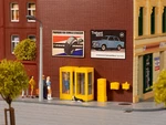 Telephone (4) And Postboxes (6) Oo/ho Gauge Auhagen 41662. Fixed Price $43.33.