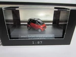 Busch L.e. Smart Fortwo Coupe Pc In Red - Model Is Plastic Ho / 1:87 Scale. Fixed Price $24.95.