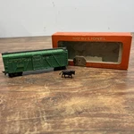 1958 Postwar Lionel Ho #0866-25 Athearn At&sf Green Stock Car 50656 W/box. Fixed Price $275.00.