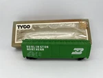 Tyco #339E Ho Scale Burlington Northern 50' Box Car Green W/ Good. Fixed Price $6.74.