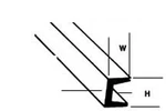 Plastruct Styrene UFS-3 (90582) 10 X 2.4MM 250MM Lengths U(deep) Channels 48P. Fixed Price $15.02.