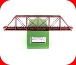 Ho Scale Brass Pin Connected Truss Bridge (length 22.5" / 145') - Overland 3324. Fixed Price $599.95.