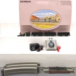 Bachmann 00640 Ho Scale John Bull Historic Steam Passenger Train Set Ex/box. Fixed Price $74.99.