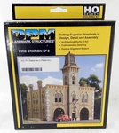 Ho Scale Fire Station No. 3 Plastic Kit - Woodland Scenics/dpm #12400. Fixed Price $51.00.