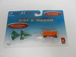 Scene Master Disc & Wagon Farm Implement Ho Scale Model Railroad Train Life Like. Fixed Price $9.99.