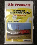 Rix 32 Railroad Telephone Poles - Two Crossarm Kit Brown $5 Offer. Fixed Price $5.75.