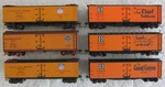 Ho 6EA. Nicer Freight Cars, Metal Wheels-kadee Style Couplers-nice! Free Ship!. Fixed Price $49.50.