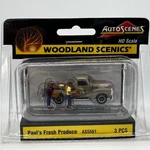 New Woodland Scenics AS5561 Paul's Fresh Produce Ho Scale Autoscenes. Fixed Price $26.99.