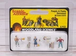 Woodland Scenics Accents A1875, People & Pesky Raccoons, Ho Scale. Fixed Price $10.95.