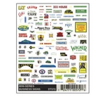 Woodland Scenics DT572 Dry Transfer Decals - Mini Business Signs. Fixed Price $8.99.