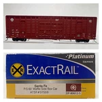 Ho Exactrail Platinum EP-80612-5 P-s 60' Waffle Side Box Car Santa Fe 37559. Fixed Price $46.99.