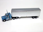 Athearn Ho Metallic Blue Kenworth Tractor W/40' Chrome Trailer-nib. Fixed Price $39.99.