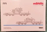 Marklin Ho 48661 2 Heavy Duty Flat Cars & Caterpillar Machines Nib Exclusive. Fixed Price $135.00.