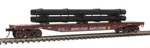 Atlas Trainman 52'6" Western Maryland Flat Car W/load New Paint Scheme 3-RL. Fixed Price $64.95.