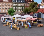 Ho Scale Buildings 45141 Deco-set Weekly Market Kit. Fixed Price $28.92.