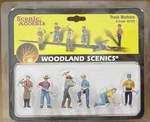 Scale Track Workers Woodland Scenics Train People # 2723. Fixed Price $23.99.