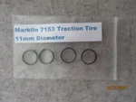 H0 - Marklin 7153 Traction Tires 11MM 7/16" Diameter (pack Of 4) Nib. Fixed Price $5.00.