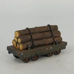Home Towne Express Timber Train Car 1998 Jcpenney Christmas Holiday Village 4". Fixed Price $14.95.