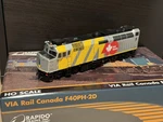 Ho Rapido Via Rail Rebuilt F40PH-2D #6437 W/loksound 40TH Anniversary 82523. Fixed Price $369.99.