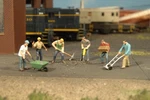 Bachmann Ho Scale Scenescapes Figure Working People Construction Workers 6-PACK. Fixed Price $9.99.